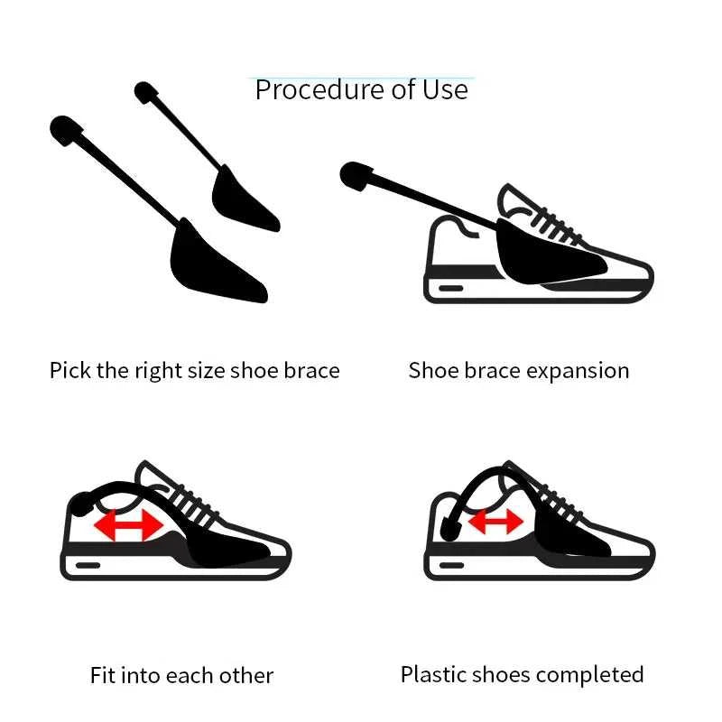 1 Pair Practical Plastic Adjustable Length Durable Black Women Men 2-Way Shoes Stretcher Tree Shaper Shoe Stretcher Holder The jack market .AU The jack market .AU Step Up Your Style: Trendy Shoes for Every Occasion! $ 51 14:771#black S;200007763:201336100