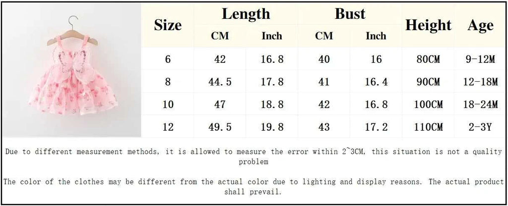 (0-3) Baby Girl Dress Summer Baby Girl Flower Embroidery Butterfly Wings Beach Strap Chiffon Princess Dress The jack market .AU The jack market .AU Mum & Kids: Essential Products for Every Family $ 29 14:1052;200000463:200169197#10(18-24M)