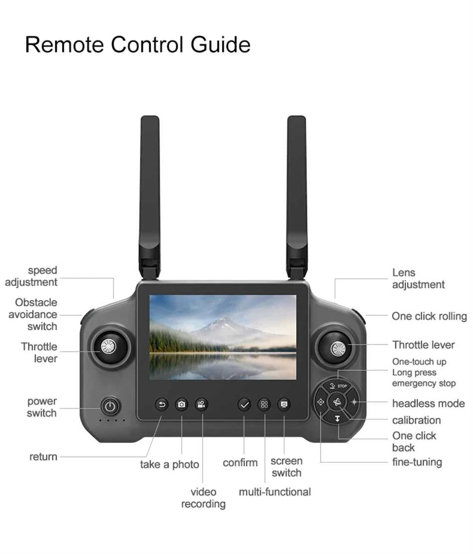 2026 New Drone 4.3 Screen 2.4G 6CH Brushless 1503 4000KV 143g No Registration EIS Anti-Shake Optical Flow WiFi RC Quadcopter Toy The jack market .AU The jack market .AU Drones $ 108 14:193#GT9-8K-Grey-1B;200000828:201589807#8k-Screen display