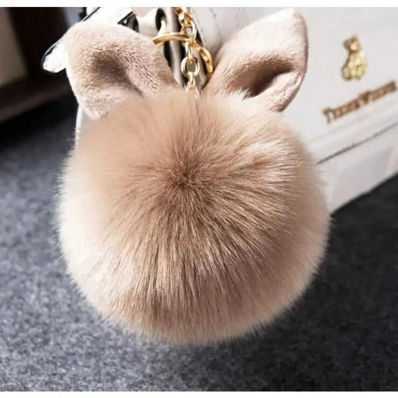 Furry Rabbit Ear Furry Ball Keychain Cute Rabbit Ear Plush Pendant Faux Fur Furry Rabbit Ear Bag Accessory Car Hanging Accessory The jack market .AU The jack market .AU Jewellery & Chains $ 47 14:1202#Brown