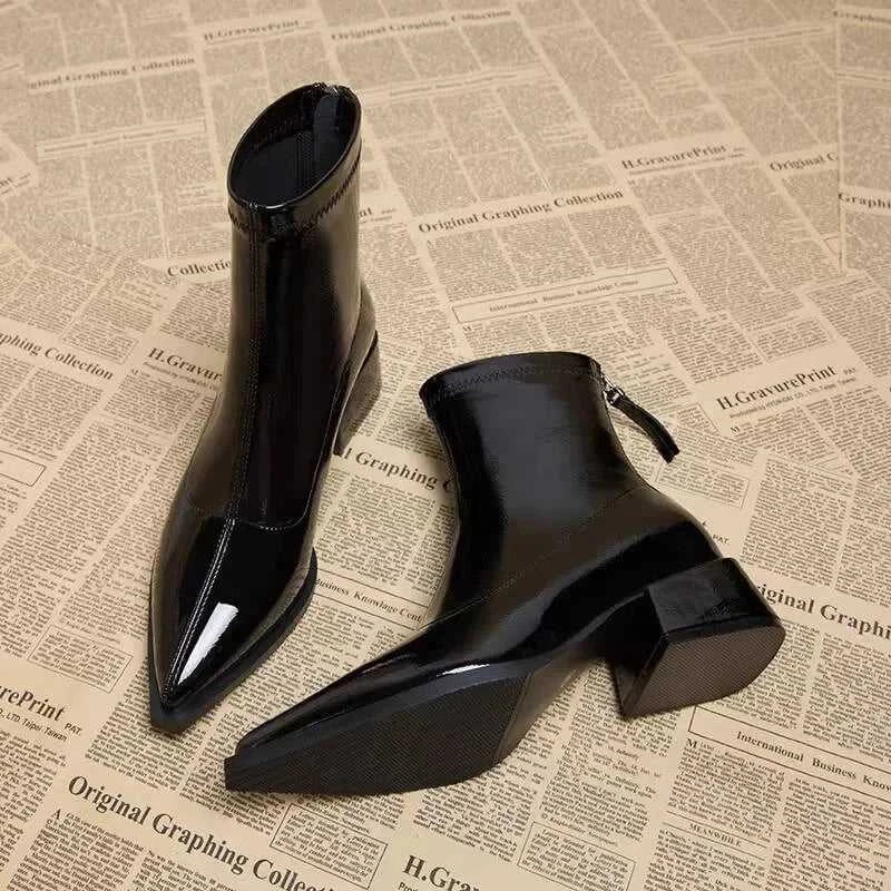 Women Ankle High Heels Chelsea Boots Pointed Toe Shoes Designer Pumps Winter 2025 New Brand Shoes Women Motorcycle Boots The jack market .AU The jack market .AU Step Up Your Style: Trendy Shoes for Every Occasion! $ 81 14:200006158;200000124:200000337
