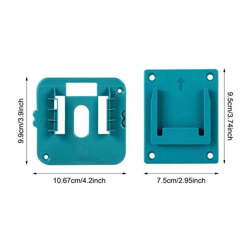 Dewalt/Makita/Milwaukee Battery Storage Rack - 5/10 Pack Wall Mount Bracket for 14.4V & 18V Li-ion Batteries