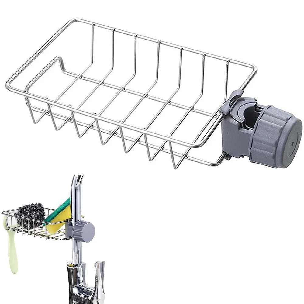 Kitchen Sink Drain Rack Sponge Storage Flexible Faucet Holder Soap Drainer Towel Rack Shelf Organizer Kitchen Accessories The jack market .AU The jack market .AU Home $ 50 14:29#silver
