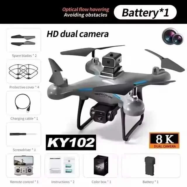 2026 Ky102 Drone 8k Hd Aerial Photography Dual Camera Brushless Quadcopter Obstacle Avoidance Optical Flow Aerial Rc Drone The jack market .AU The jack market .AU Drones $ 97 14:193#8K dual 1B
