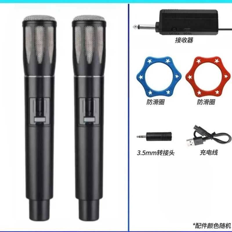 Wireless microphone professional Handheld Karaoke VHF Mic indoor outdoor for Audio Processing and Stage Speakers speech The jack market .AU The jack market .AU Accessories Electronics $ 108 14:350853#Black 1 to 2