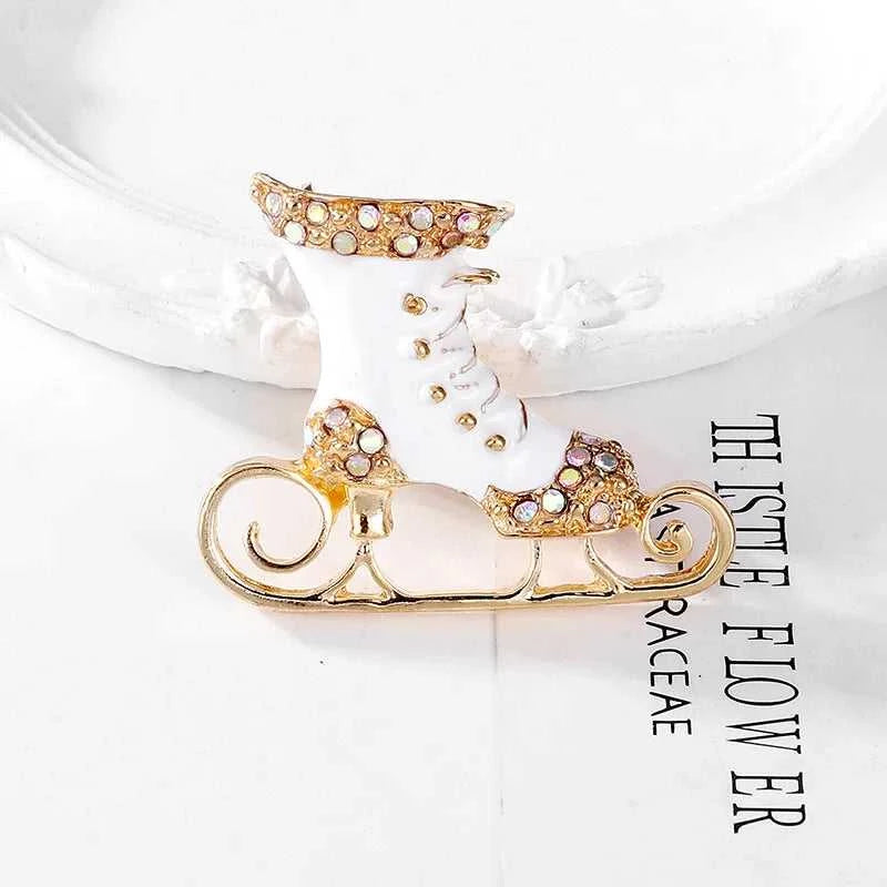 creative Christmas diamond ice skate brooch enamel clothing acceossries pins The jack market .AU The jack market .AU Jewellery & Chains $ 47 200001033:350525#R8-3-8107
