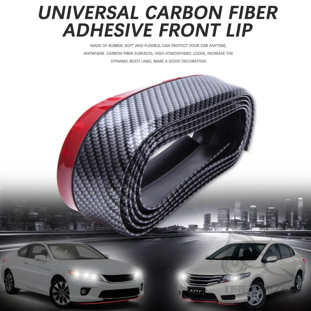 2.5m Car Bumper Protector Rubber Auto Car Front Bumper Guards Lip Mouldings Splitter Chin Body Auto Bumper Strip