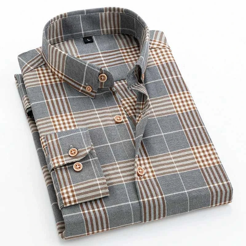 2023 Spring and Autumn New Classic Fashion Trend Plaid Shirt Men's Casual Comfortable Breathable Large Size Long-Sleeved Shirt The jack market .AU The jack market .AU Men Fashion $ 46 14:173#777;5:100014065#XL 175CM 65-73KG
