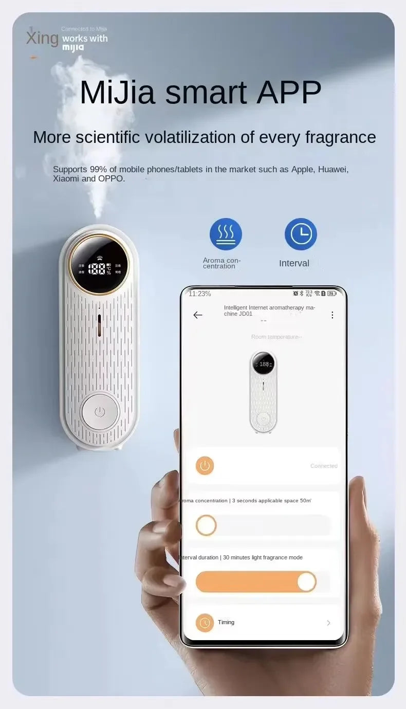 NEW Zai Xiao Intelligent App Aromatherapy Machine Humidifier Bedroom Fresh Air Toilet Deodorization Fragrance and Fragrance Room - Jack market 1988Jack Market 1988