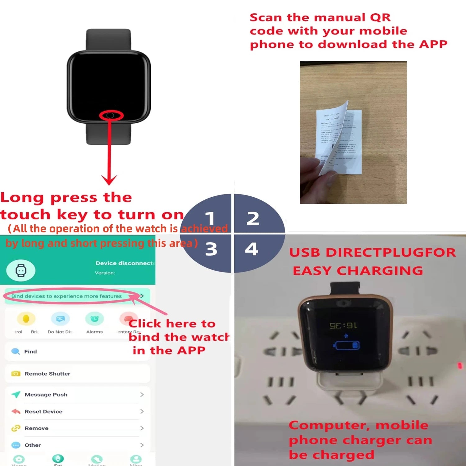 Multifunctional Smart Watch D13 for Men & Women - Bluetooth Fitness Tracker, Music Player, Sleep Monitor & Sports Bracelet