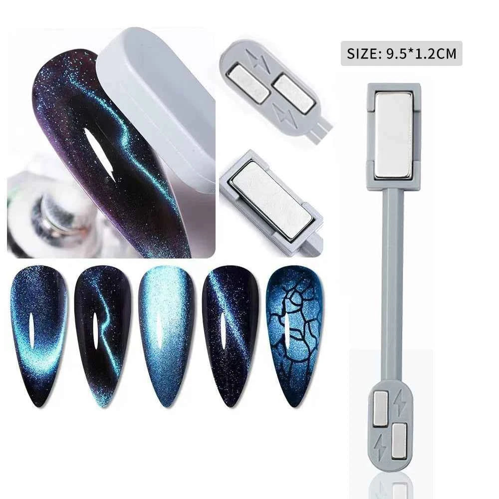 StrongCat Cat Eye Magnet Stick for UV Gel Polish - Multi-Functional Nail Art Decoration Tool