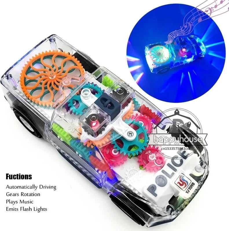 Baby toys Toddler Police Car Electric Vehicle Toy Auto Driving Transparent Gears Music Lights Cars Toys for Kids Boys The jack market .AU The jack market .AU Little Wonders $ 57 14:691#V Police car box