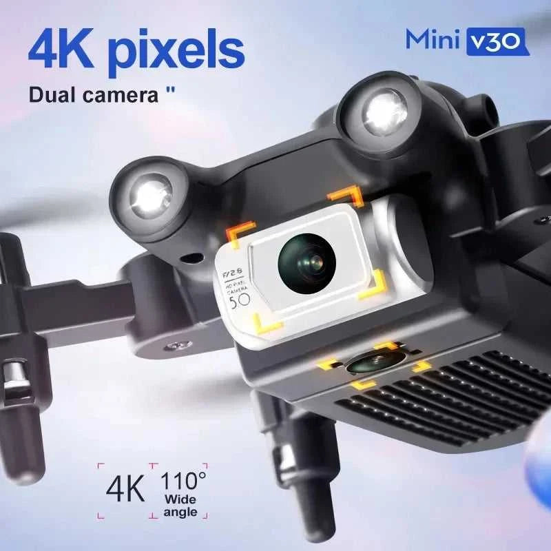 V30 Mini Drone 4DRC with Camera HD 4K 1080P FPV RC Drones Profesional Five-sided Obstacle Avoidance Helicopter Drone Toy The jack market .AU The jack market .AU Drones $ 85 14:10#Black-1B