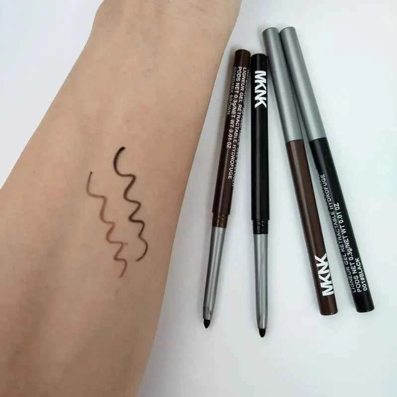 Boldly Defined 3pc Waterproof Black Eyeliner Set – Smudge-Proof, Long-Lasting Dark Brown Gel for Effortless Eye Makeup