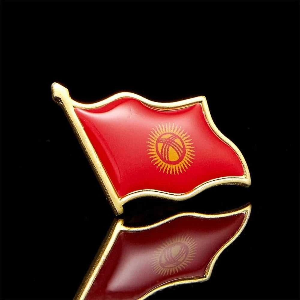 Kyrgyzstan National Flag Souvenir Lapel Pin Metal Enamel Lapel Pin Decoration The jack market .AU The jack market .AU Home $ 20 <none>