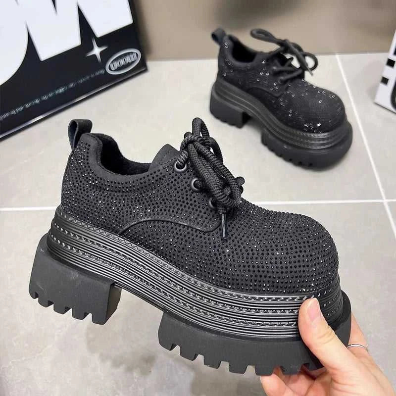 Luxurious Rhinestone Women's Shoes Leopard Lace-up Fashion Motorcycle Boots Thick Soled Lightweight High Street Mujeres Sneaker The jack market .AU The jack market .AU Step Up Your Style: Trendy Shoes for Every Occasion! $ 87 14:1254#Angola Red;200000124:200000334
