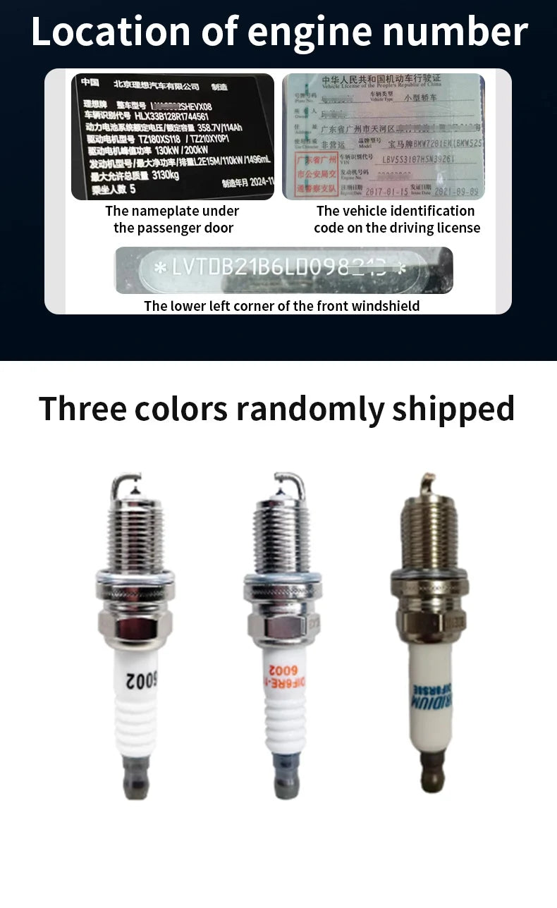‌High-efficiency Surging power Original factory quality Double iridium Spark plugs for JAC S 2 S3 S4 S5 S7 Sunray T6 T8 T8 Pro