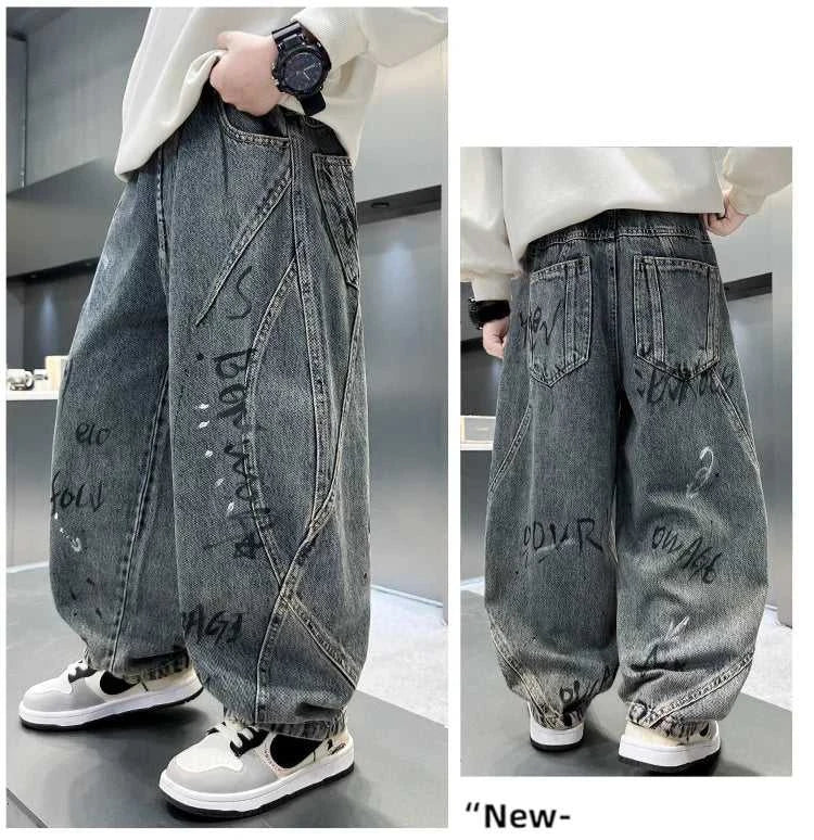Kids Winter Warm Insulated Distressed Jeans with Letter for Boy Thick Thermal Denim Pants Children Corduroy Lined Baggy Trousers The jack market .AU The jack market .AU Mum & Kids: Essential Products for Every Family $ 55 14:173;200000463:200004200#13-14y
