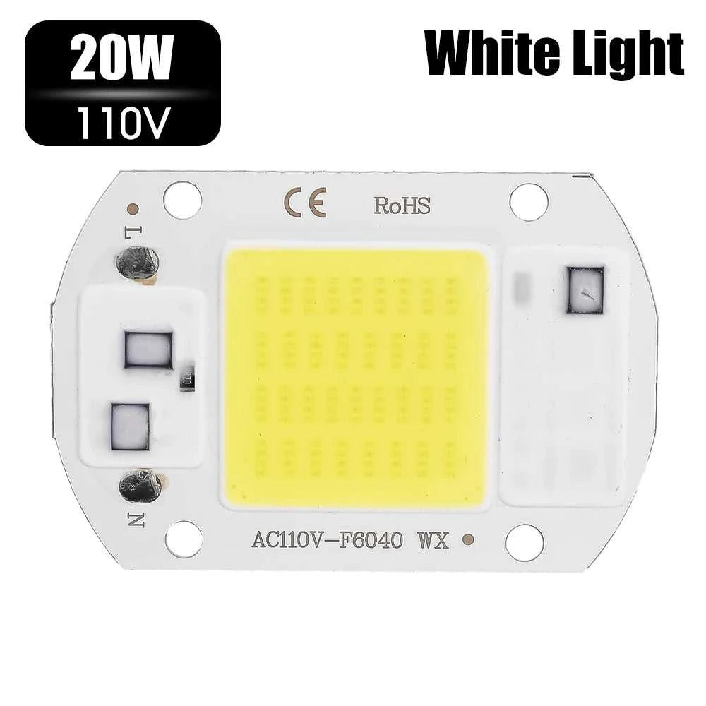 COB Chip LED Lamp 110V 220V 20W 30W 50W Smart IC No Need Driver Lampada LED Bulb Lamp for Flood Light Spotlight DIY Lighting The jack market .AU The jack market .AU Home $ 49 136:200002572#20W 220V warm