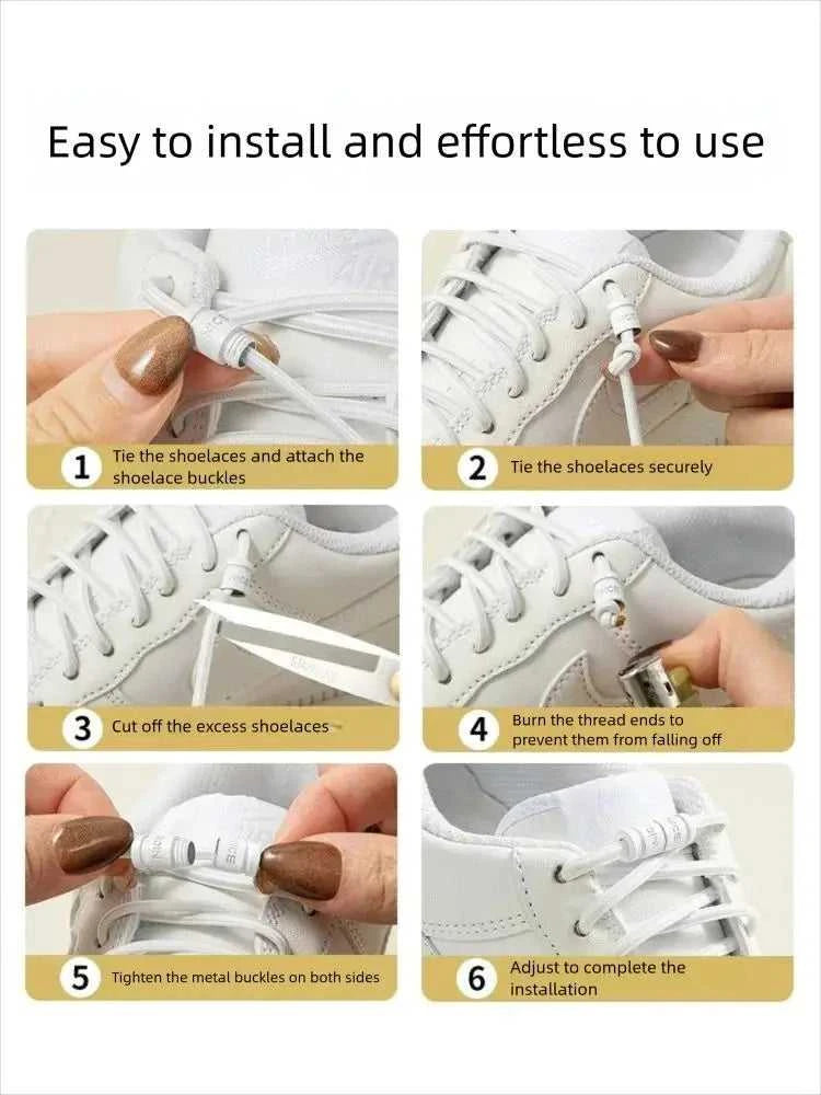 Colorful Metal Lock Sneakers Elastic Shoelaces No Tie Sports Shoe Laces Capsule Lock Stretch Rubber Shoestrings for Easy Wear The jack market .AU The jack market .AU Step Up Your Style: Trendy Shoes for Every Occasion! $ 49 14:1052#Orange-2Pair