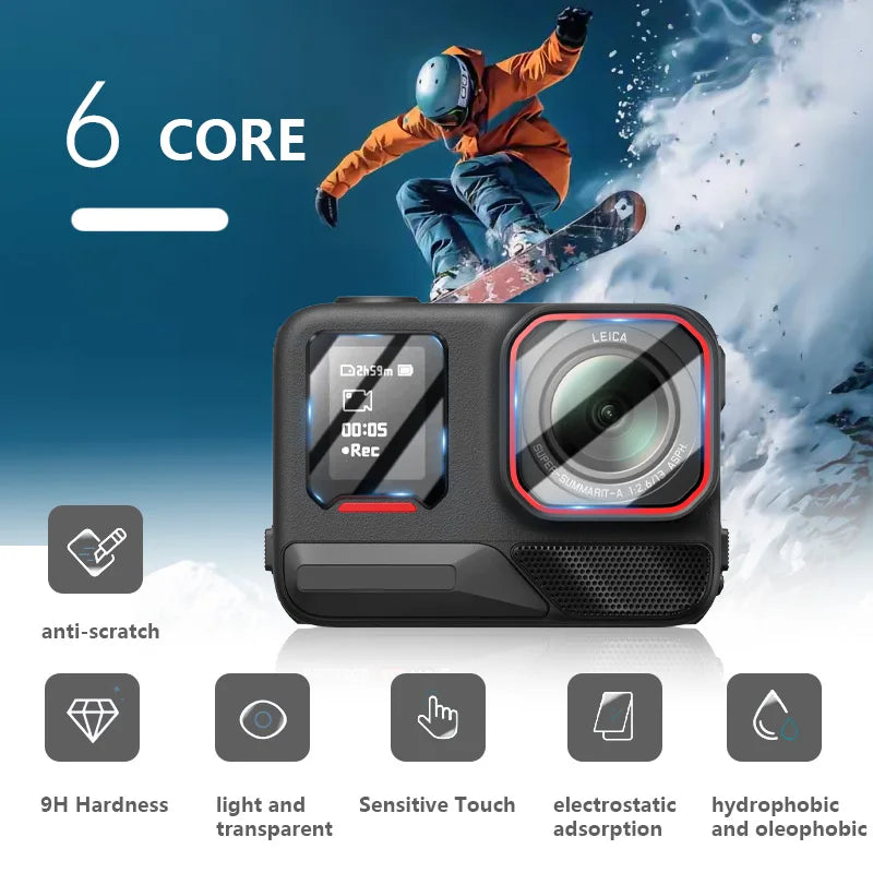 STARTRC Storage Shoulder Bag Case for Insta360 ACE Pro 2 Camera Accessories Waterproof PU Case Silicone Body Cover Glass films