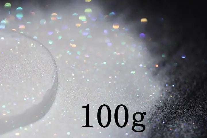 0.1mm Extra Fine Holographic White Colorful Shinning Glitter Spangle Dust for DIY lipstick,Cosmetics,Nail Art Craft Decoration