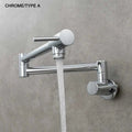 Brass Pot Filler Tap Wall Mount Foldable Kitchen Faucet Single Cold Single Hole Sink Tap Rotate Folding Spout Chrome Gold Black The jack market .AU The jack market .AU Home $ 174 14:29#Chrome Type A