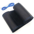 Ultrafine Fiber Leather Hand Sewing DIY Car Steering Wheel Cover Steering-wheel Covers For Ford Focus 2 3 Kia Benz Smart Nissan