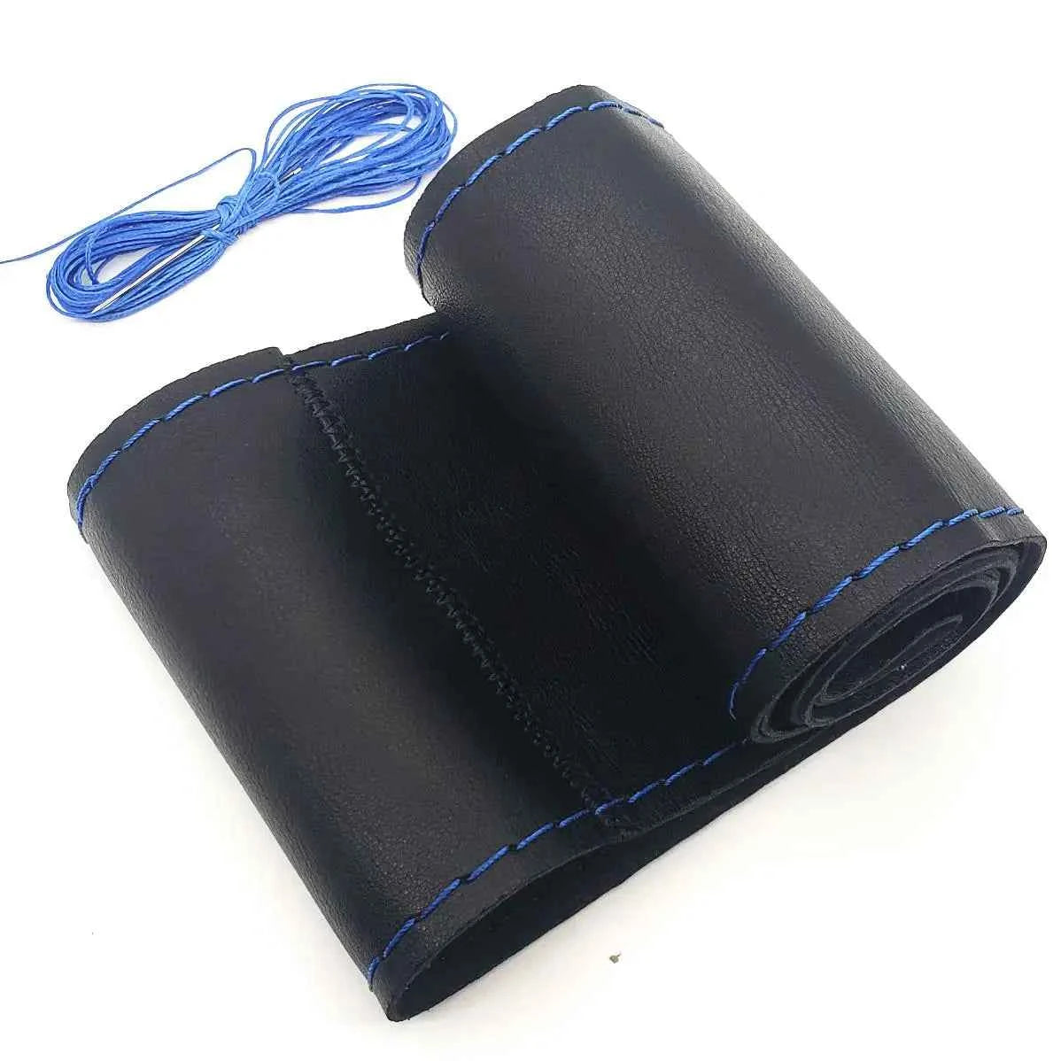 Ultrafine Fiber Leather Hand Sewing DIY Car Steering Wheel Cover Steering-wheel Covers For Ford Focus 2 3 Kia Benz Smart Nissan