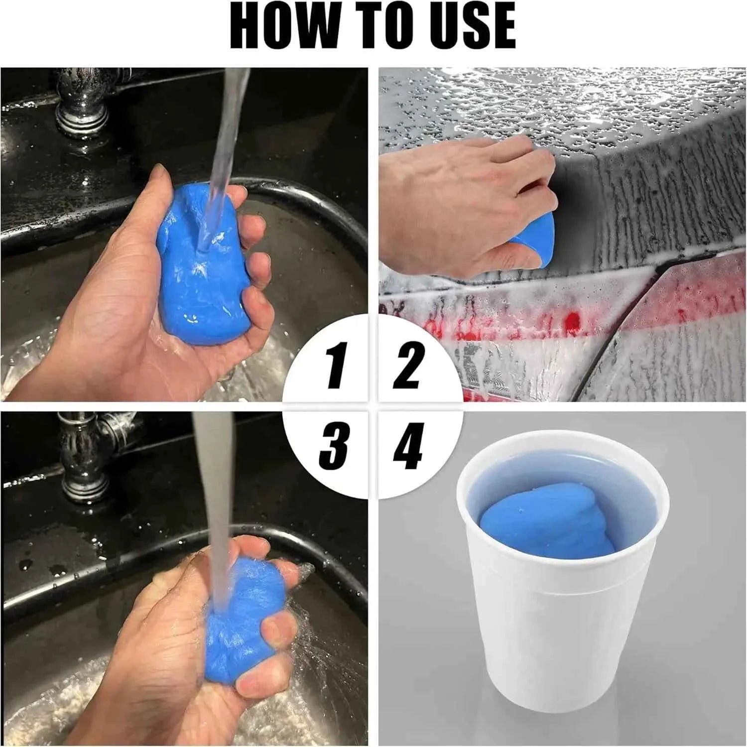 Car Wash Clay Bar Wash Mud 100g Detailing Cleaning Polishing Tool Soft Mud Care Auto Paint maintenance
