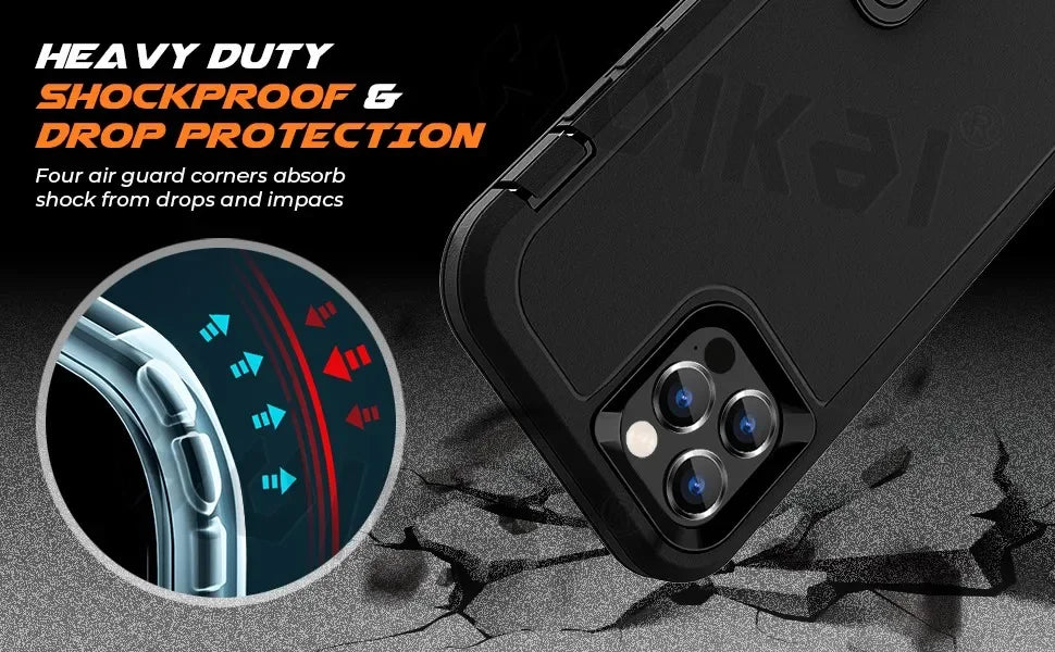 Ultimate Protection Silicone Case for iPhone 17 Pro Max | Heavy-Duty Shock Absorption, Full Body Defense