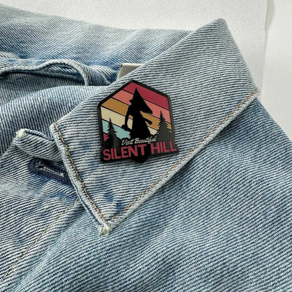 Pyramid Head Visits Beautiful Silent Hill Enamel Pin Horror Game Brooch Retro Sunset Badge Backpack Accessory Fan Halloween Gift The jack market .AU The jack market .AU Home $ 21 <none>