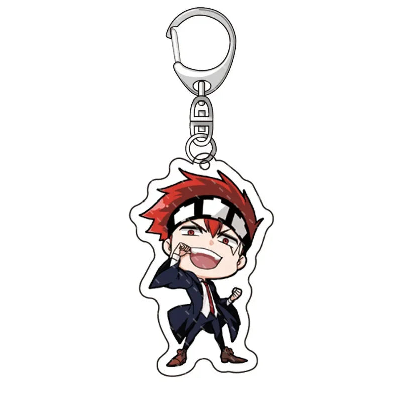 Anime Mashle Acrylic Keychains Double Side Acrylic Figure Key Ring Creative Pendant Xmas Halloween Fans Gift