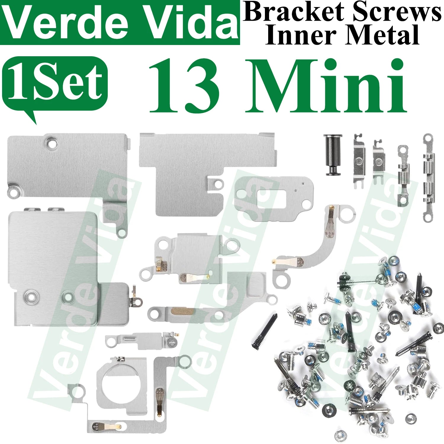 iFixit Metal Bracket Shield Plate Set for iPhone X/XS/XR/11/12/13 Pro Max - Full Inside Screws Replacement