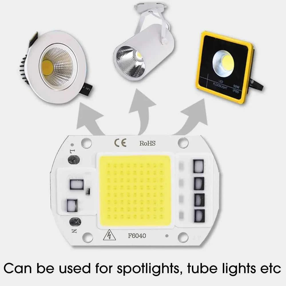 COB Chip LED Lamp 110V 220V 20W 30W 50W Smart IC No Need Driver Lampada LED Bulb Lamp for Flood Light Spotlight DIY Lighting The jack market .AU The jack market .AU Home $ 49 136:200002572#20W 220V warm