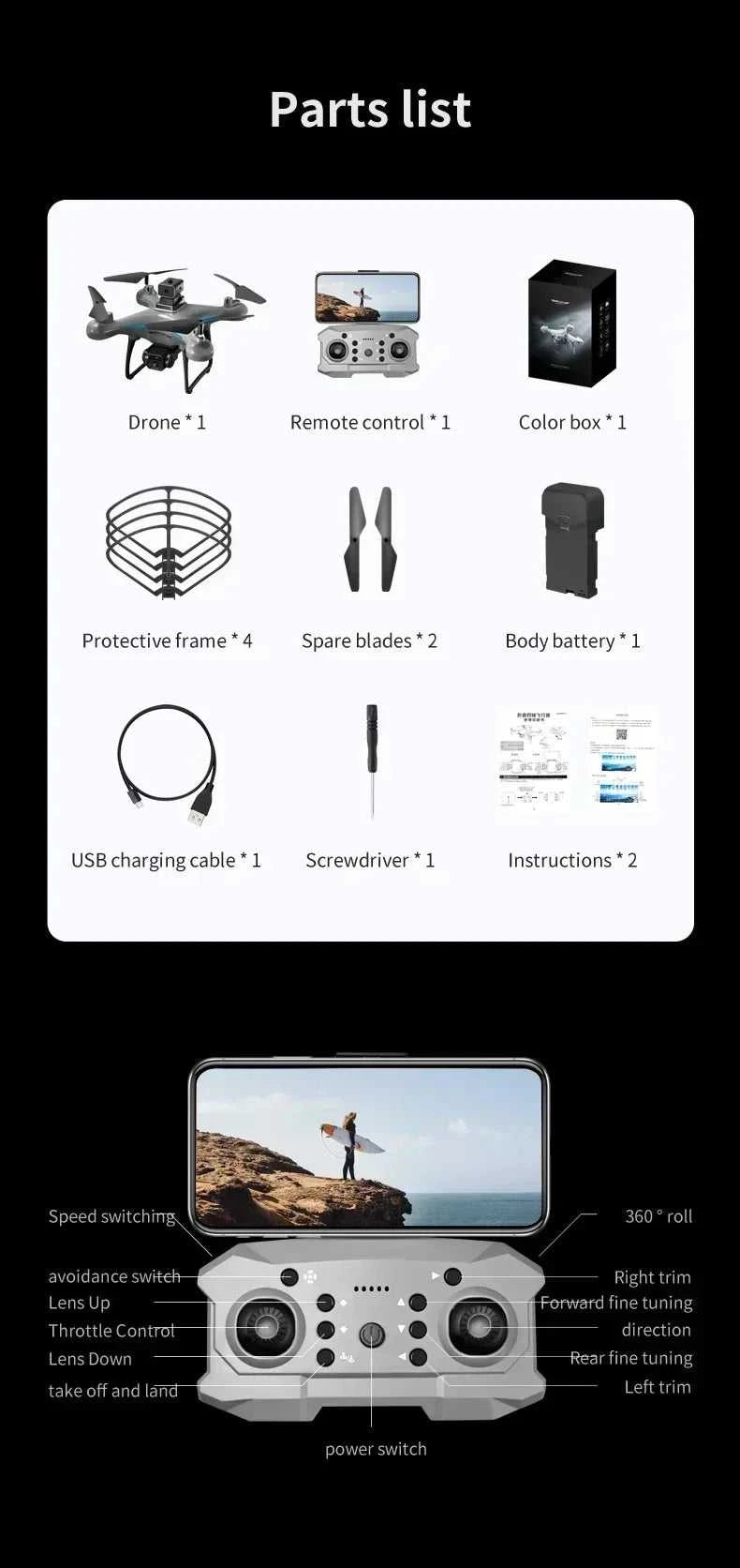 2026 Ky102 Drone 8k Hd Aerial Photography Dual Camera Brushless Quadcopter Obstacle Avoidance Optical Flow Aerial Rc Drone The jack market .AU The jack market .AU Drones $ 97 14:193#8K dual 1B