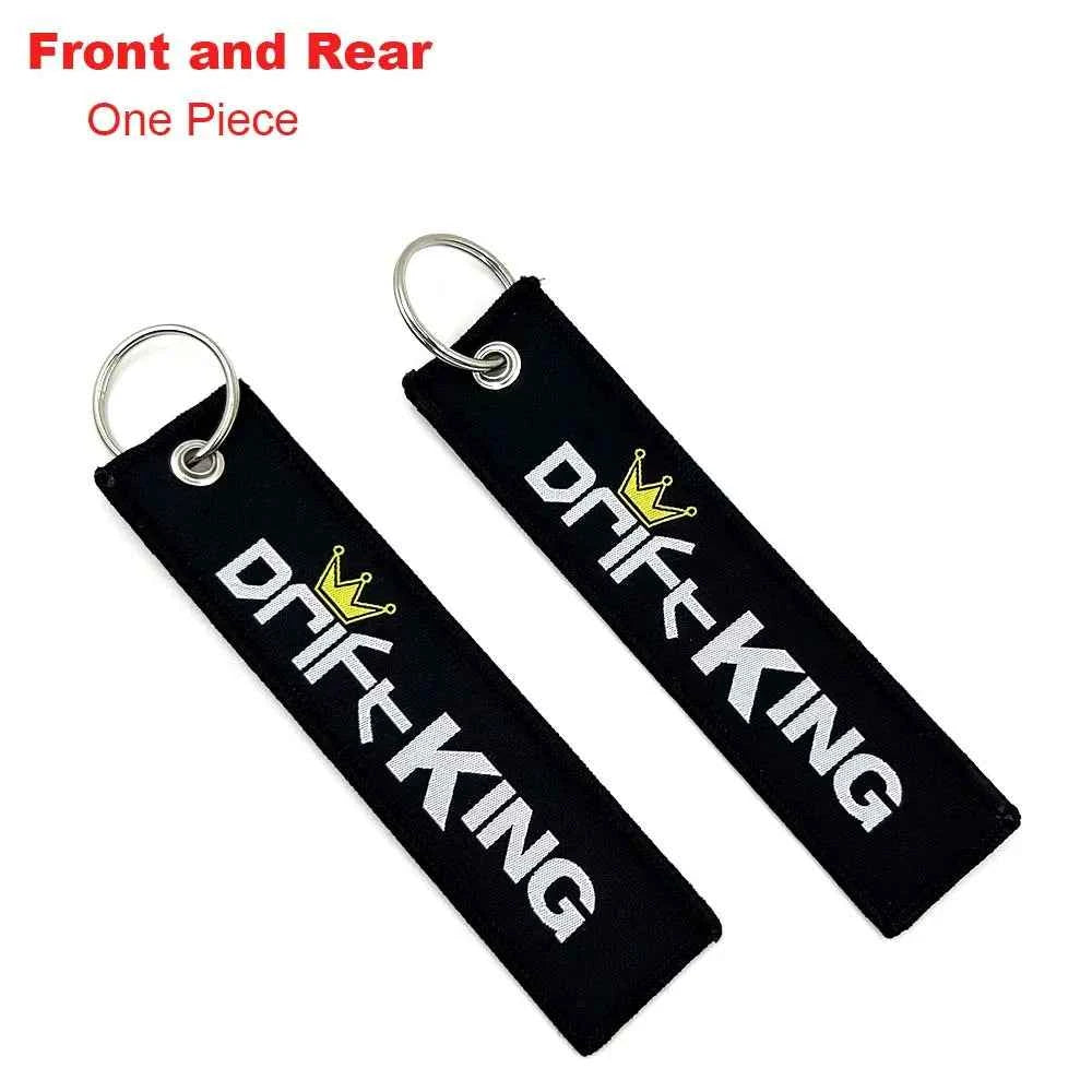 JDM Racing Keyring Embroidered Nylon Fabric Keychain Moto Keychain Car Key Tags for Nos Nightkids Keychain Motorcycle Initial D