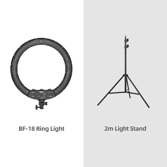 AMBITFUL 18" 21" 50W LED Ring Light Annular Lamp Bi-color 3000K-6000K  + Remote Control for Video YouTube Ringlight Makeup Light