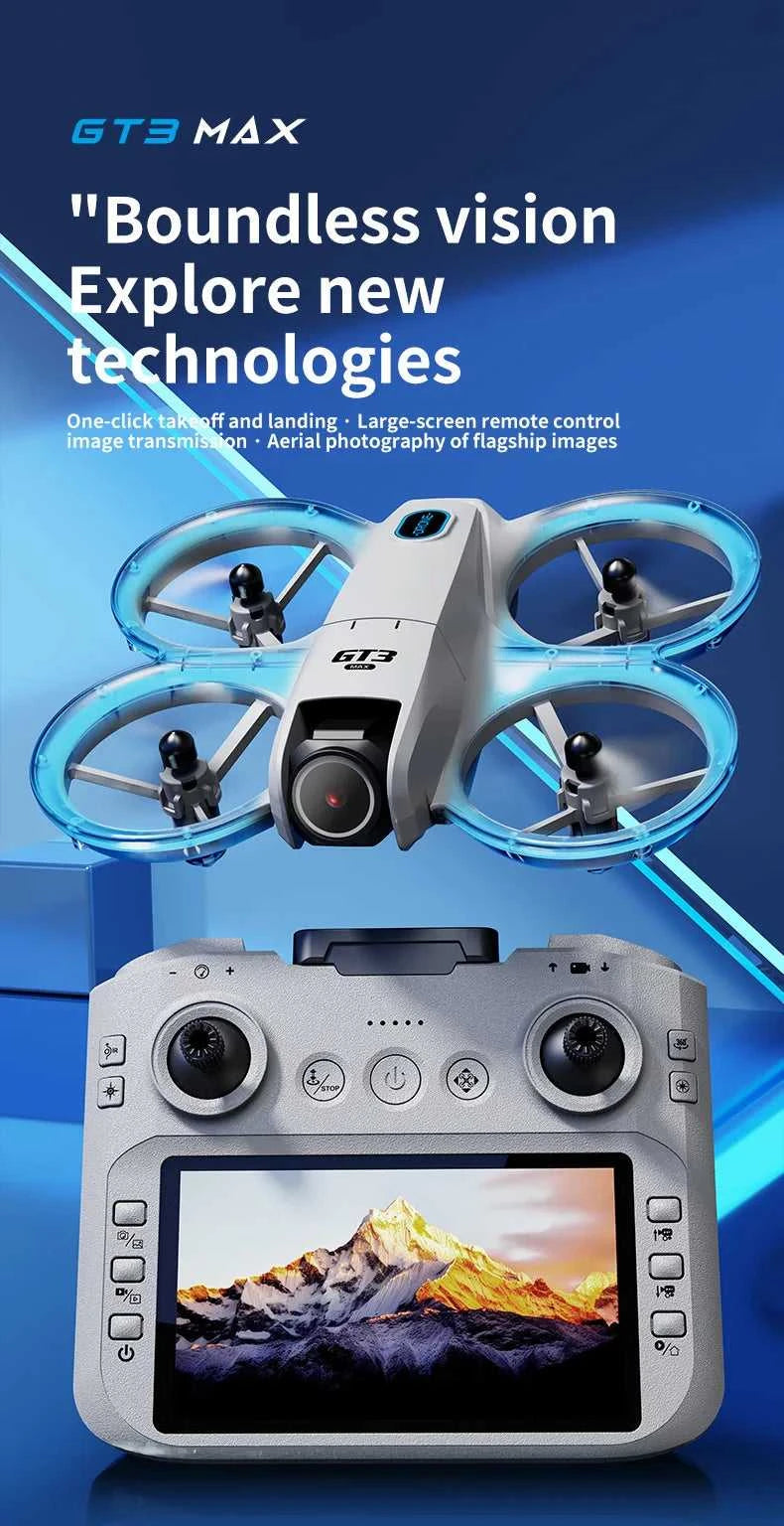 2025New GT3 MAX Drone 8K HD 4.3" Remote Control Headless Mode Helicopter 360° Flip Quadcopter Toys Mini Drone Fors Kid Toy Gifts The jack market .AU The jack market .AU Drones $ 107 14:29#GT3 SCREEN