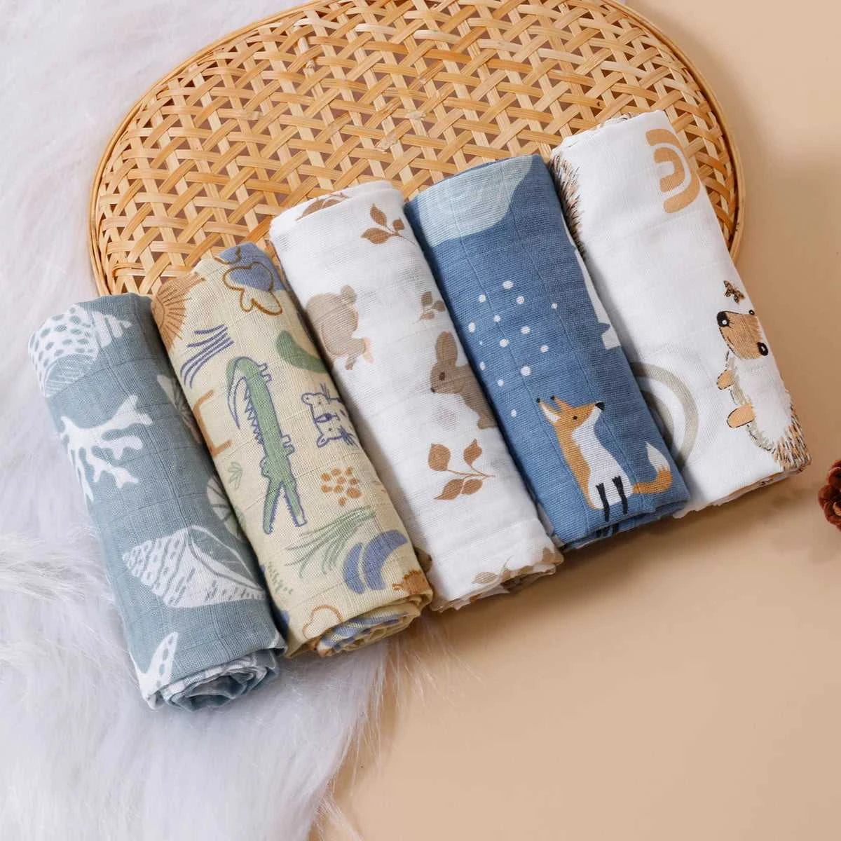 Kangobaby #My Soft Life# 5pcs Multifunctional Baby Muslin Bib Newborn Blanket Breathable Child Scarf 60x60cm The jack market .AU The jack market .AU Mum & Kids: Essential Products for Every Family $ 34 14:1052#CP04
