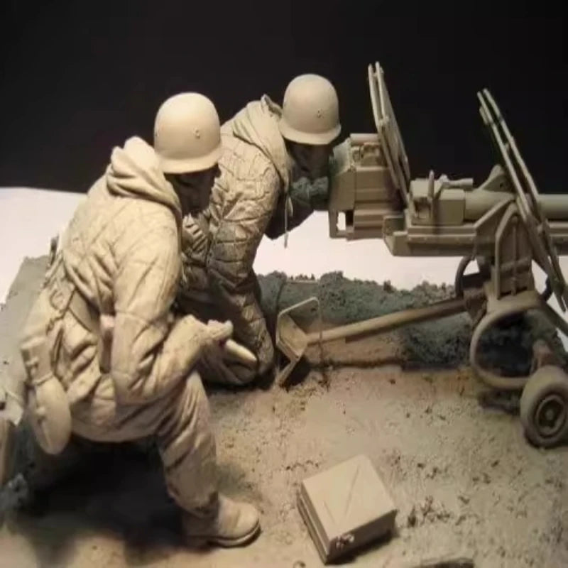1/16 Casting Resin Model Grey Kit Front Combat Soldier Model Requires Assembly Unpainted (No Platform)