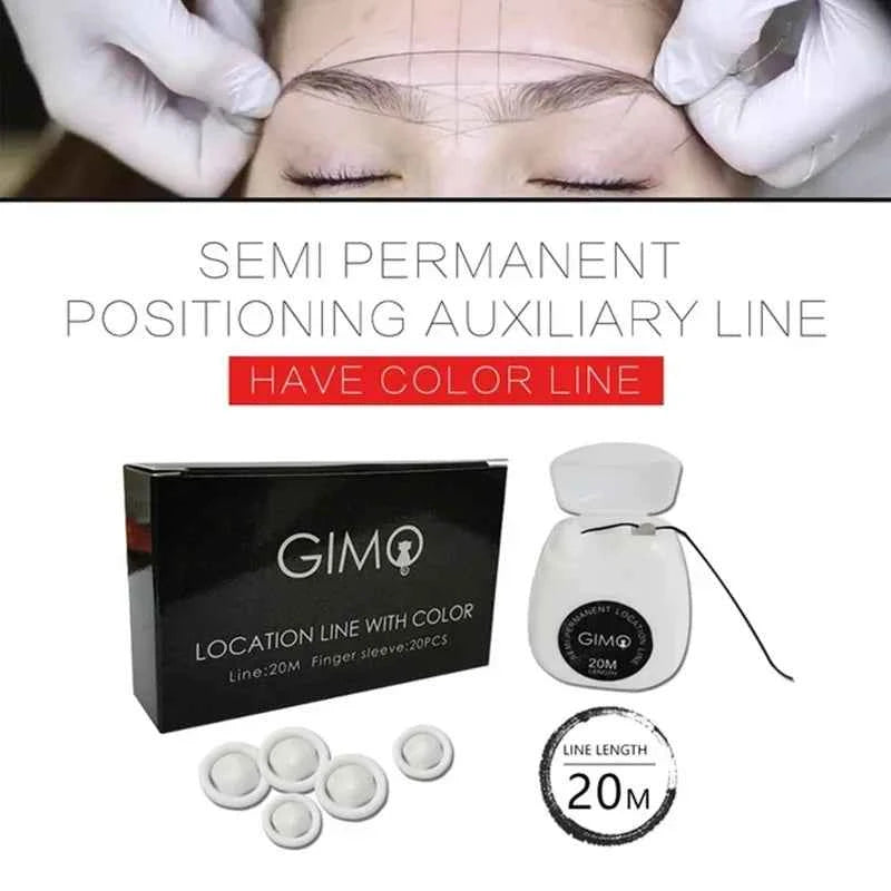 Microblading Mapping String - Liquid-Free Eyebrow Positioning Tool for Perfect Makeup Application