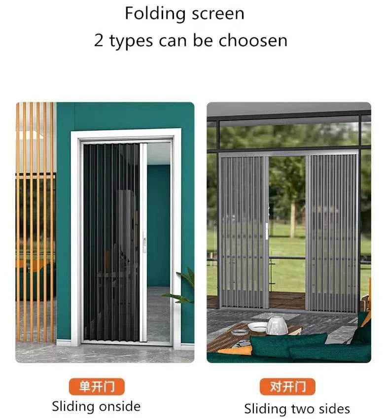 Cats mesh screen door anti scratch aluminum frame Pleated metal Mesh Retractable Folding fly Screen security door The jack market .AU The jack market .AU Home $ 1519 <none>