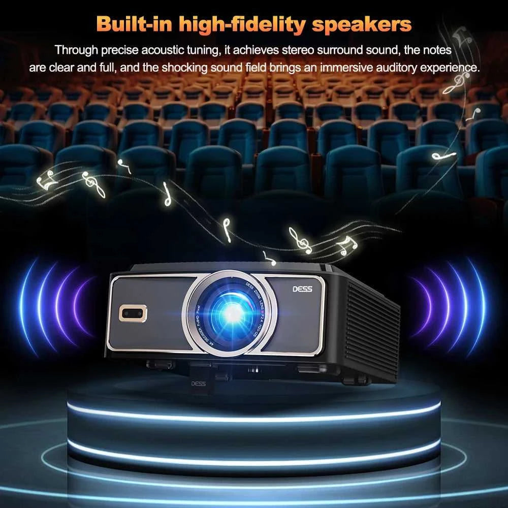 DESS 2025 New 4K Portable Projector 2200 Lumens LED Projector Dual WiFi6 Built-in Speaker BT5.2 Home Theater Video Projectors The jack market .AU The jack market .AU Accessories Electronics $ 537 14:193#C5Pro;200007763:201336100;200009209:201447604