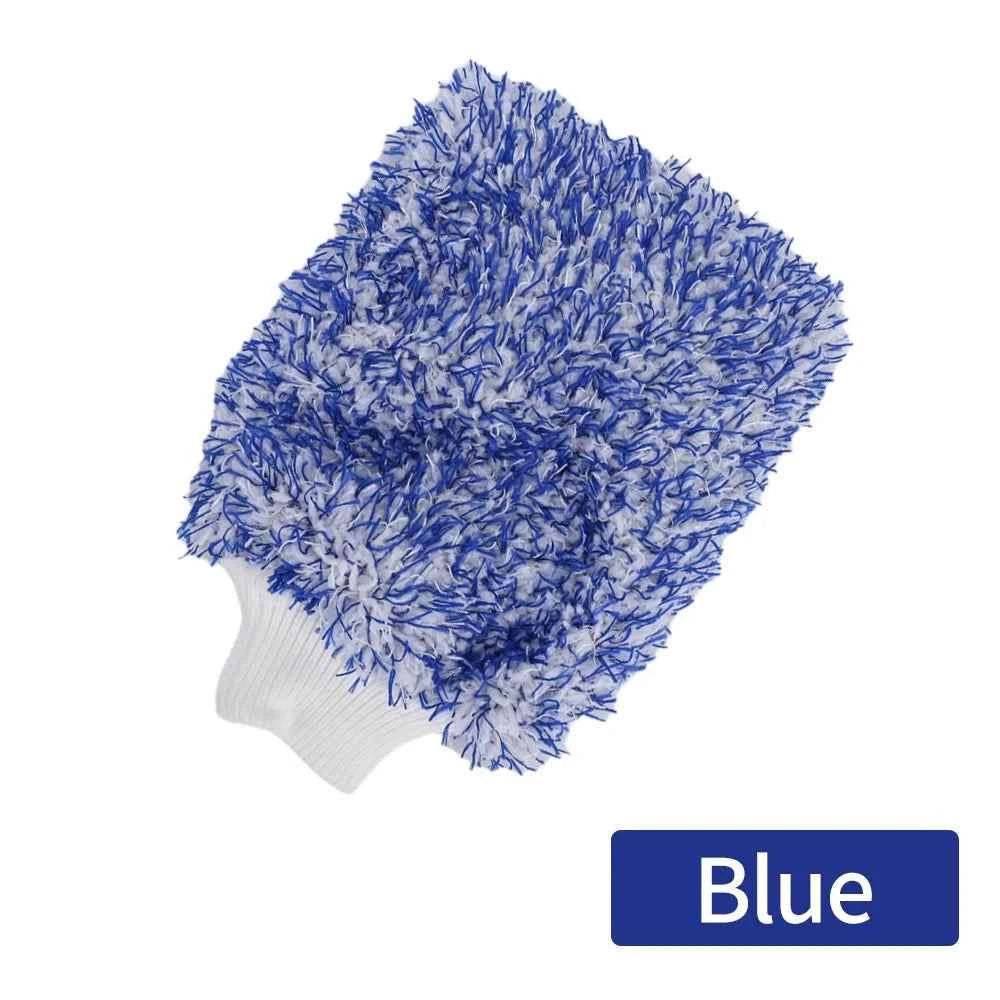 BEAR FORCE Double-Sided Fiber Cleaning Gloves, Soft Material with Elastic Cuffs, Multi-Purpose for Strong Dirt Absorption