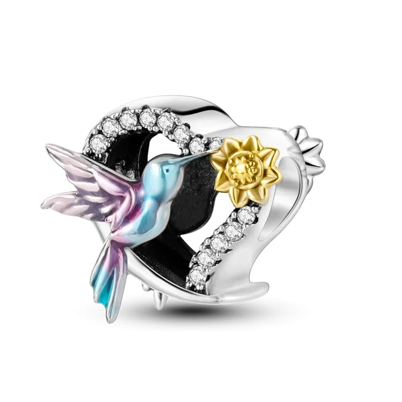 925 sterling silver owl flamingo woodpecker feather charms fit original bracelet charm bead necklace Diy female jewelry The jack market .AU The jack market .AU Jewellery & Chains $ 50 200000226:202006807#SMC6222