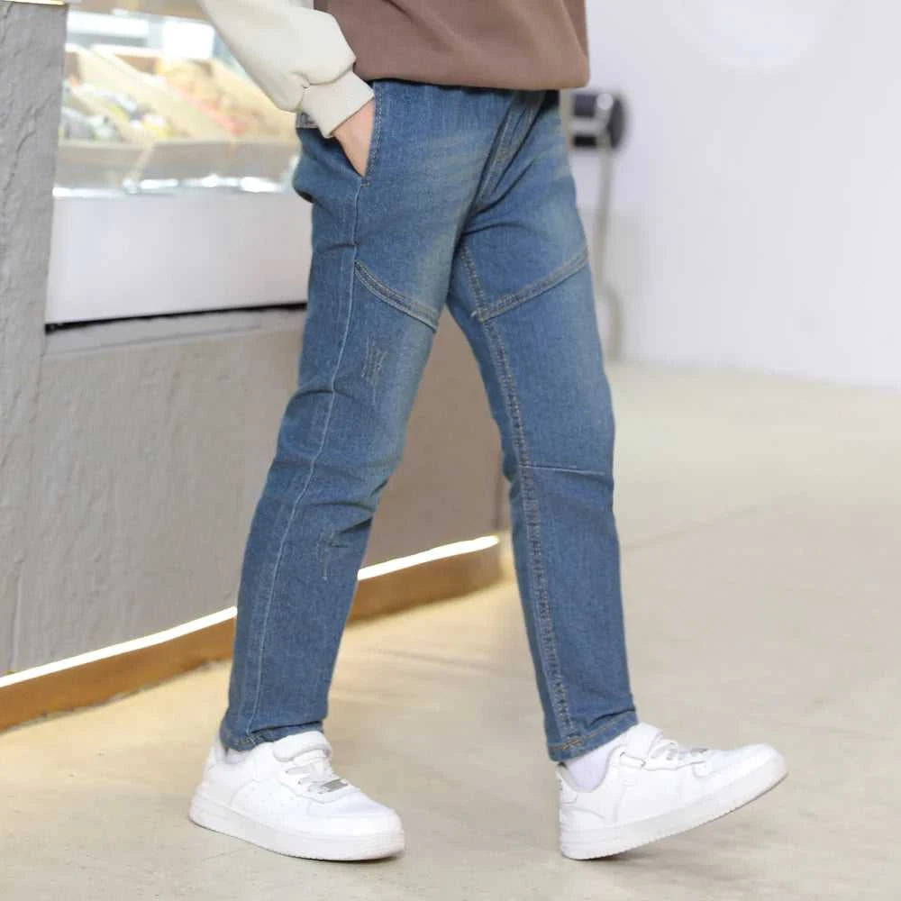 IENENS 4-11 Years Boys Slim Straight Jeans Children Denim Long Pants Kids Casual Trousers The jack market .AU The jack market .AU Mum & Kids: Essential Products for Every Family $ 37 14:771#Navy blue;200000463:200661900#6 Years