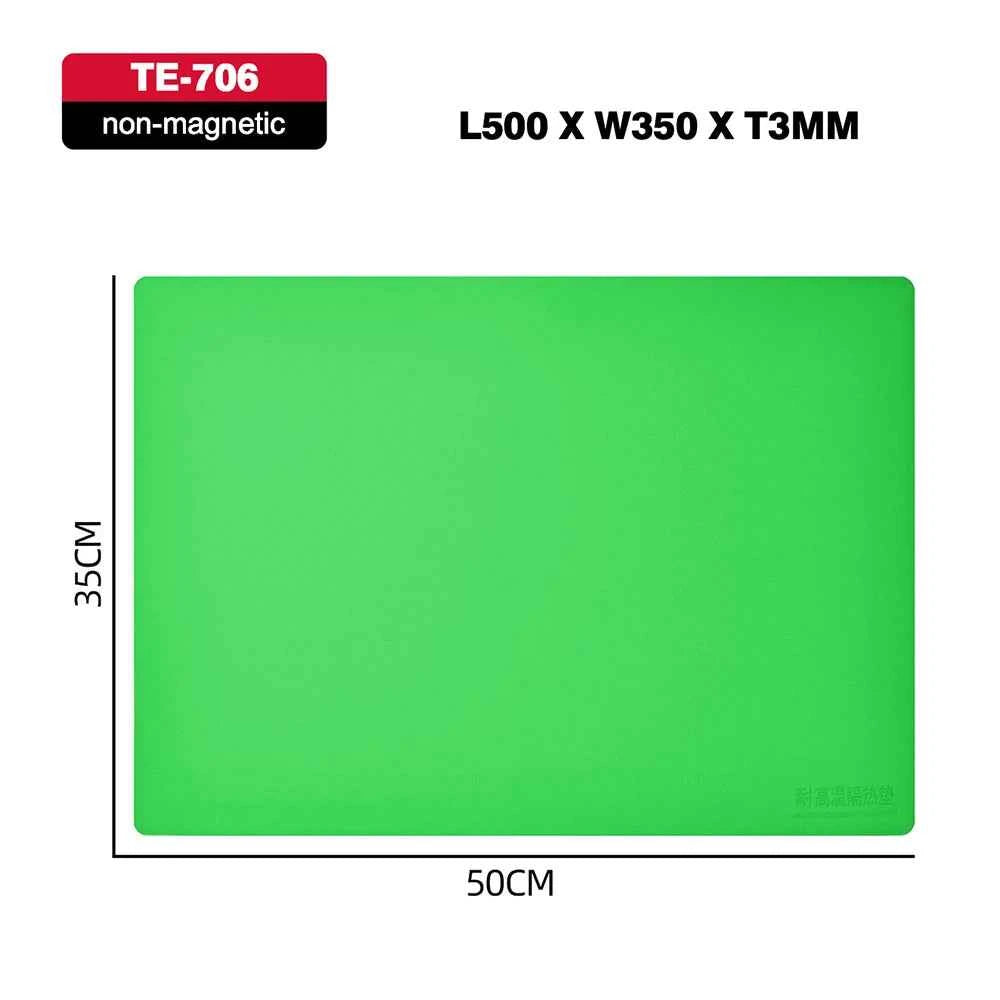 ESD Heat-Resistant Silicone Soldering Mat with Magnetic Grip