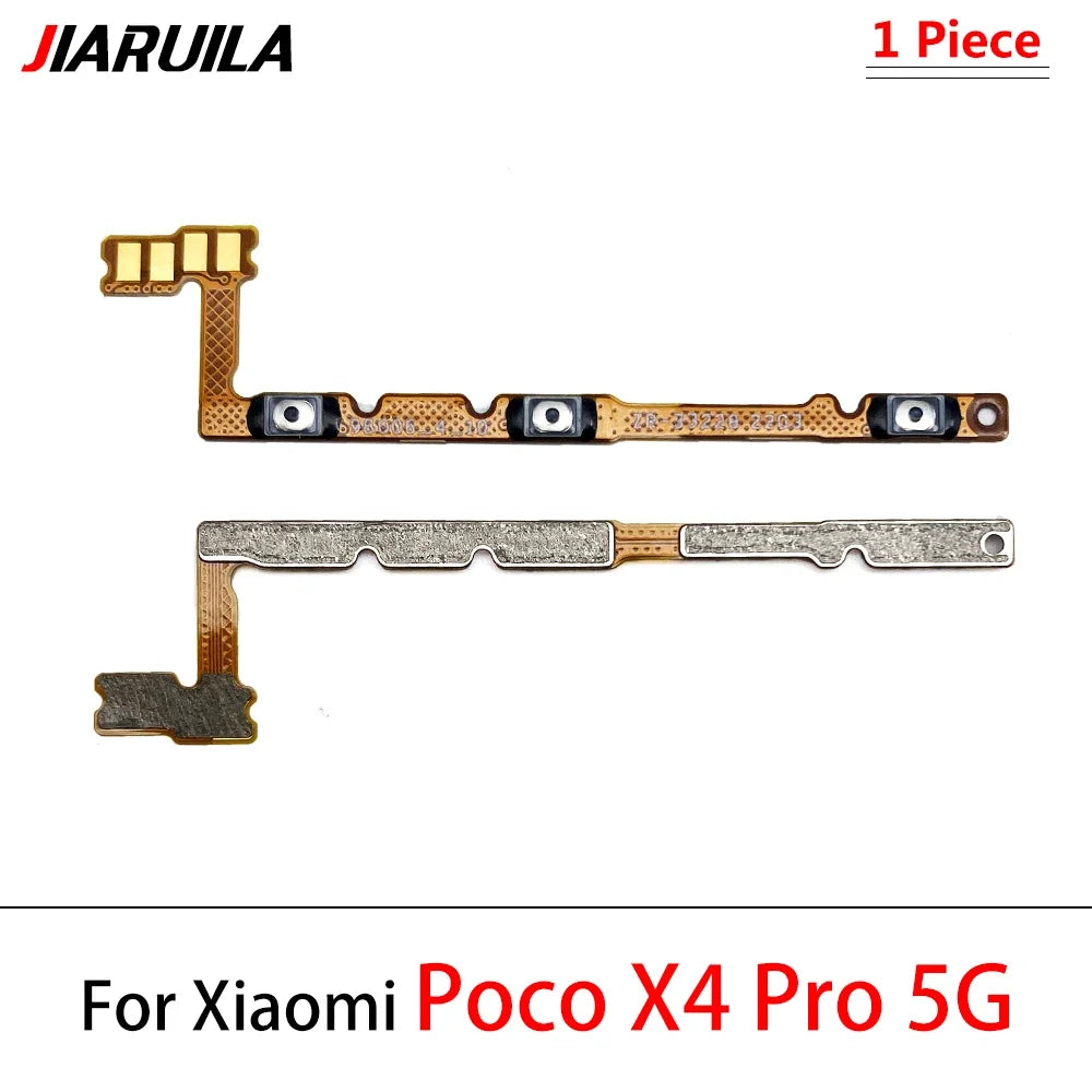 New For Xiaomi Poco F1 F2 X3 GT X4 Pro 5G M3 Pro A1 A2 A3 Lite Power Switch On Off Volume Key Button Flex Cable Replacement