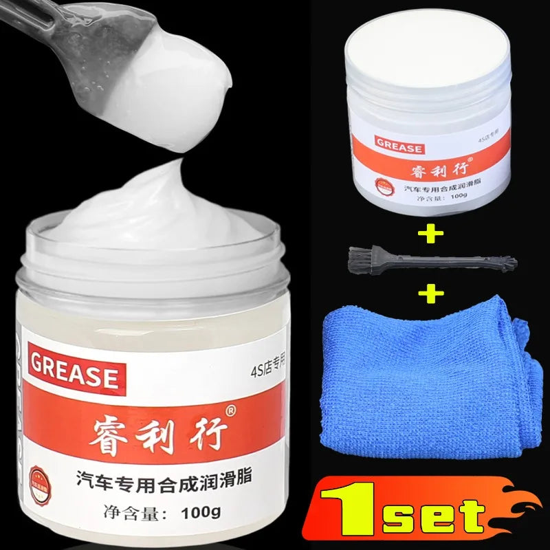 100G Cars Lubricating Grease Gear Oil Grease Waterproof Strong Adhesion Lubricant for Mechanical Engines Maintenance Accessories